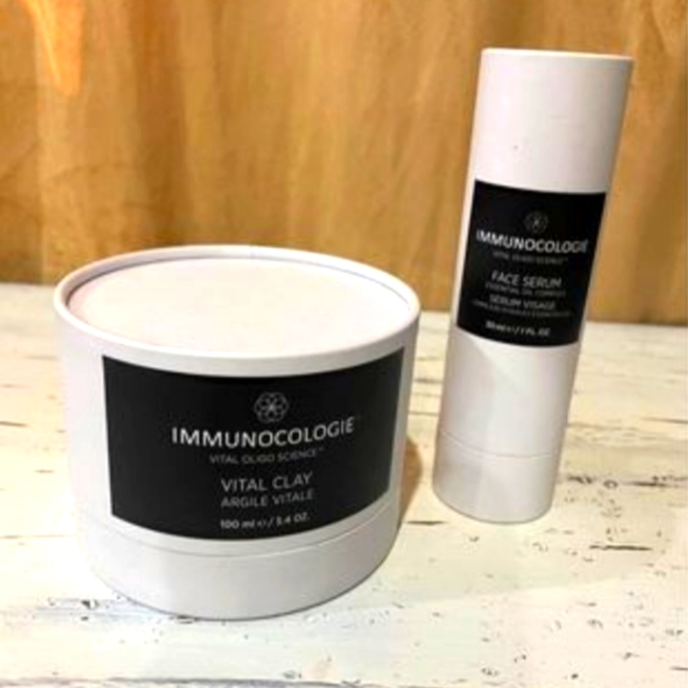 Immunocologie Skincare (Clay Mask and Face Serum) Beauty Bundle!‎